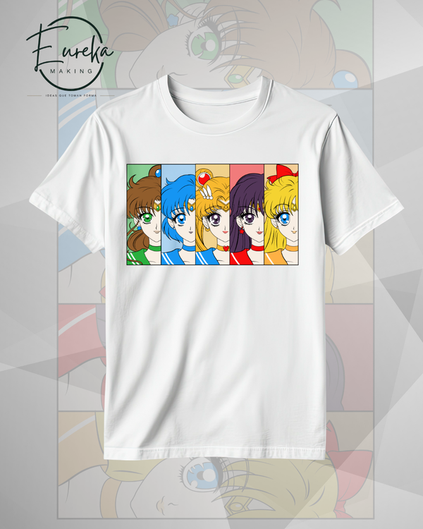 Scouts Half Face Collage camiseta
