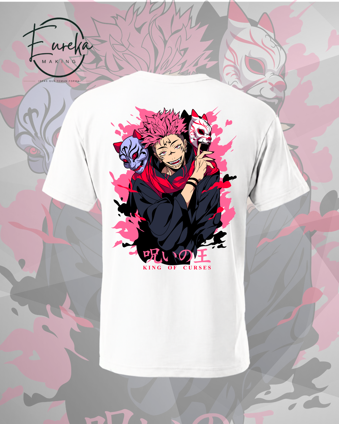 Sukuna camiseta máscaras